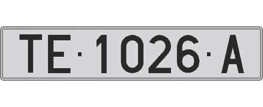 TE1026A matricula larga