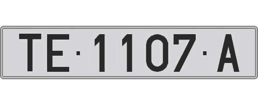 TE1107A matricula larga