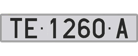 TE1260A matricula larga