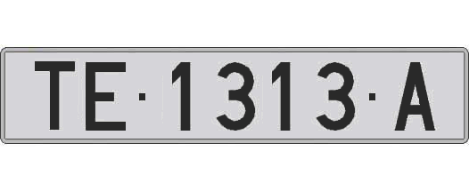 TE1313A matricula larga