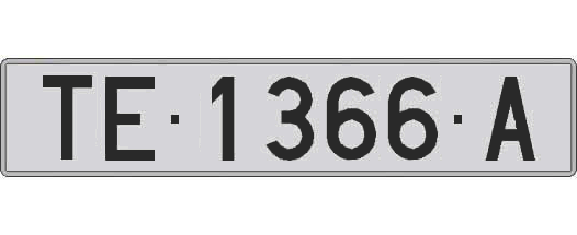 TE1366A matricula larga