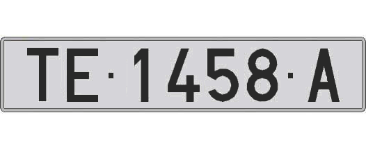 TE1458A matricula larga