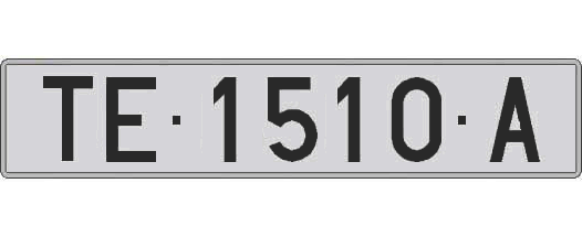 TE1510A matricula larga