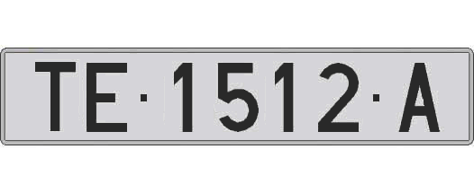 TE1512A matricula larga