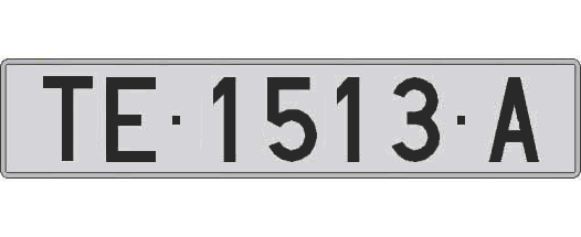 TE1513A matricula larga