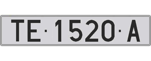 TE1520A matricula larga