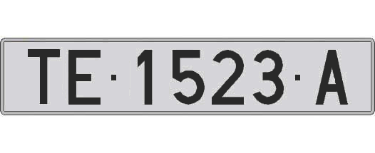 TE1523A matricula larga