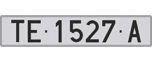 TE1527A matricula larga
