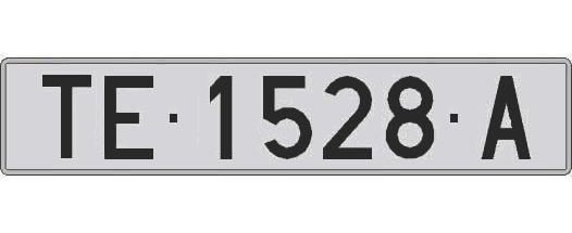 TE1528A matricula larga
