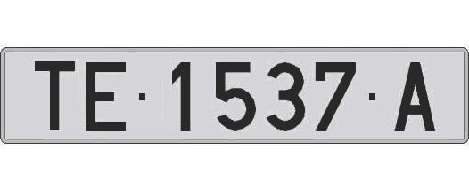TE1537A matricula larga