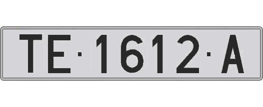TE1612A matricula larga