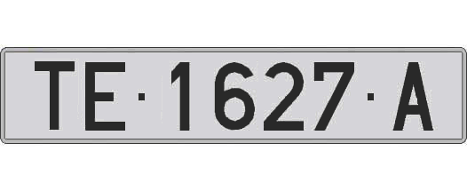 TE1627A matricula larga