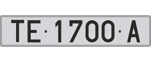 TE1700A matricula larga