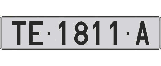 TE1811A matricula larga