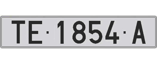 TE1854A matricula larga