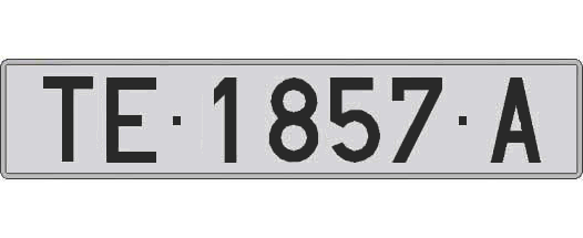 TE1857A matricula larga
