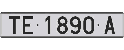 TE1890A matricula larga
