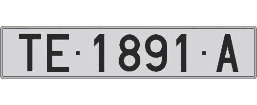 TE1891A matricula larga