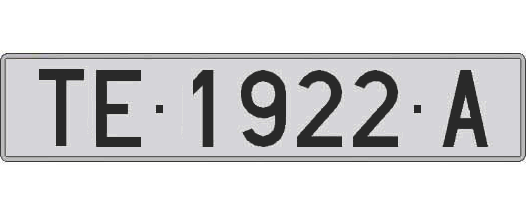 TE1922A matricula larga