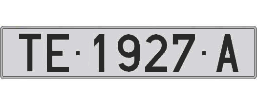 TE1927A matricula larga