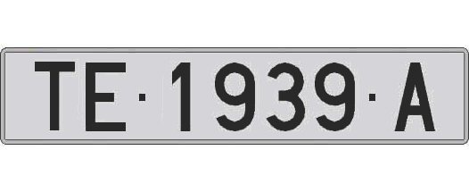 TE1939A matricula larga