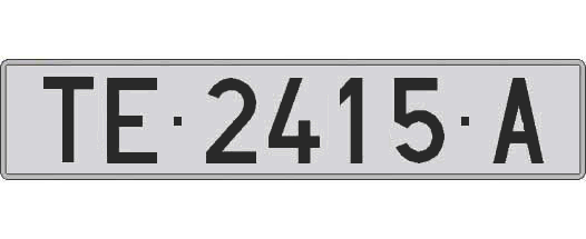 TE2415A matricula larga