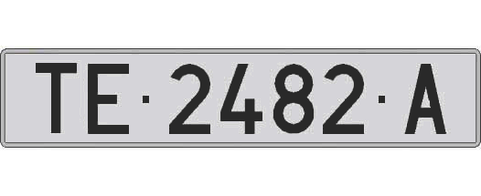 TE2482A matricula larga