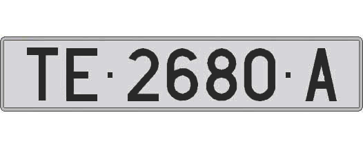 TE2680A matricula larga