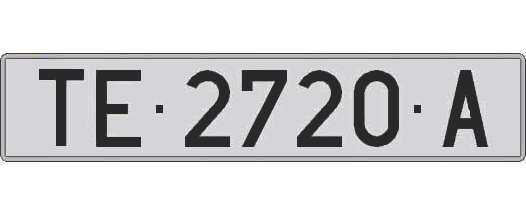 TE2720A matricula larga