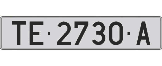 TE2730A matricula larga