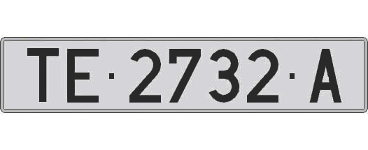 TE2732A matricula larga