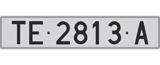 TE2813A matricula larga