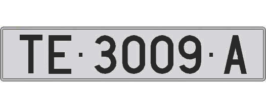 TE3009A matricula larga
