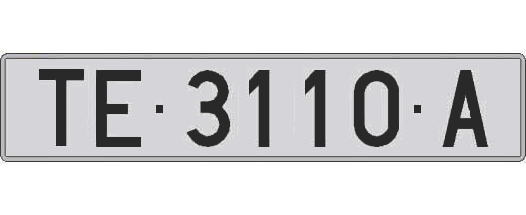 TE3110A matricula larga