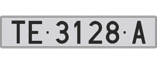 TE3128A matricula larga