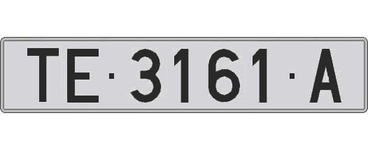 TE3161A matricula larga
