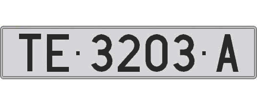 TE3203A matricula larga