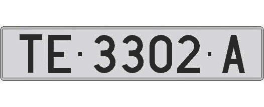 TE3302A matricula larga