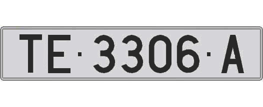 TE3306A matricula larga