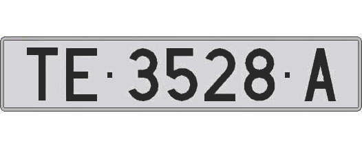 TE3528A matricula larga