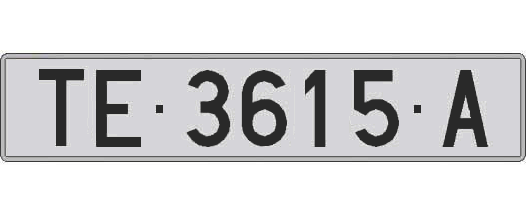 TE3615A matricula larga