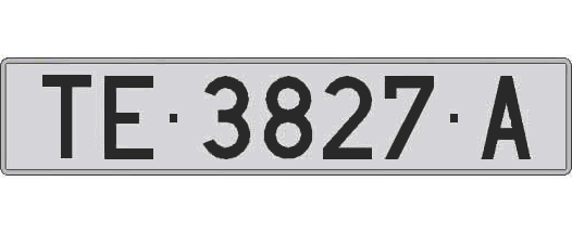 TE3827A matricula larga