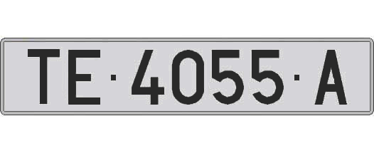 TE4055A matricula larga