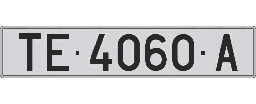 TE4060A matricula larga