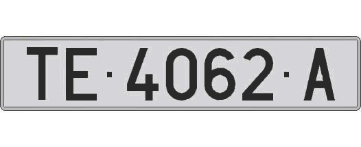 TE4062A matricula larga