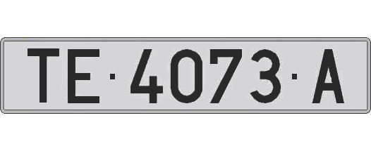 TE4073A matricula larga