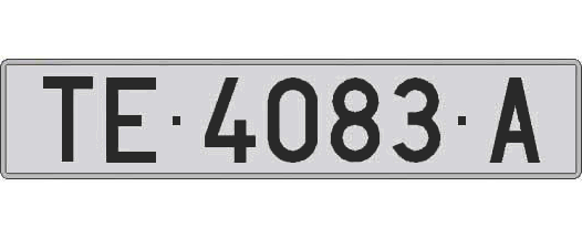 TE4083A matricula larga