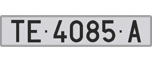 TE4085A matricula larga