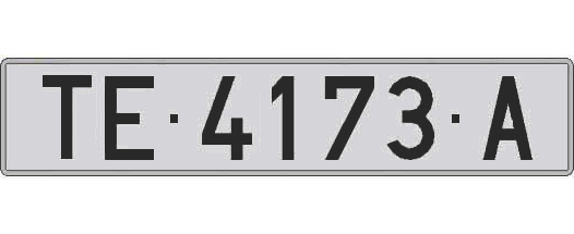 TE4173A matricula larga