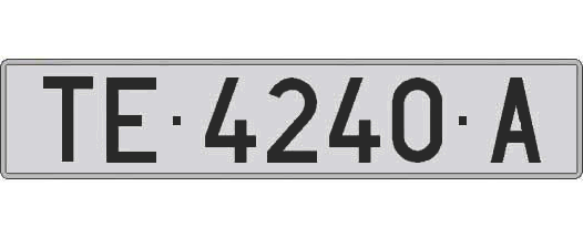 TE4240A matricula larga